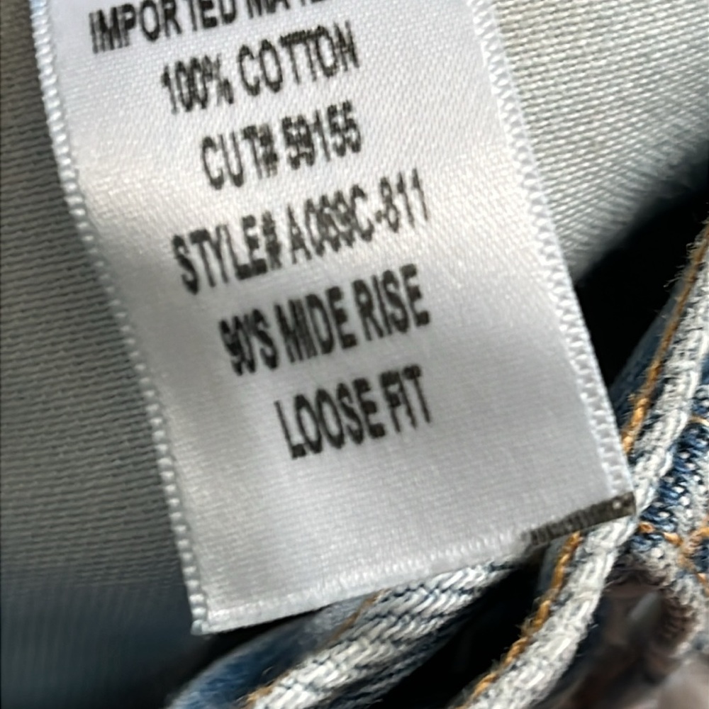 Agolde 90's Mid Rise Loose Jeans in Fall Out 27 - Picture 9 of 9